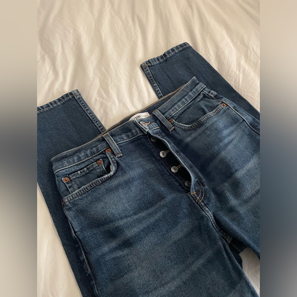 ReDone High Rise Ankle Skinny Jeans